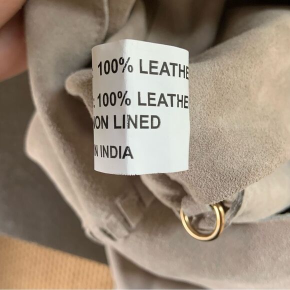 HAUTE HIPPIE Festival Hobo Suede Leather Bag Set Taupe - Picture 15 of 16